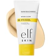 e.l.f. SKIN Suntouchable! Whoa Glow SPF 30, Lightweight Sunscreen & Makeup Primer For A Glowy Fin...