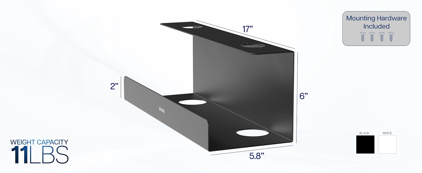 Extra Deep Under Desk Cable Management Tray
