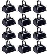 Cow Bells Noise Makers Cheering Bell: 12 Pcs Metal Cowbells with Handle for Sporting Events - Sma...