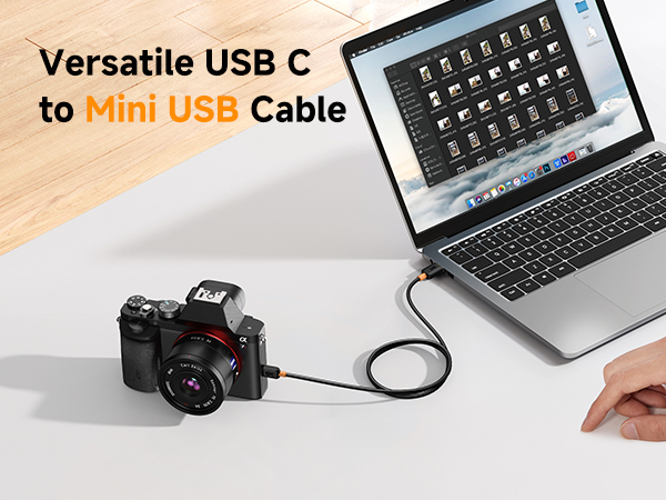 Cable Matters Mini USB to USB C cable for game controllers and cameras