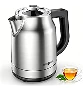 Electric Kettle with Temperature Control, 1.7L 1500W Stainless Steel Tea Kettle, 13 Preset Temper...
