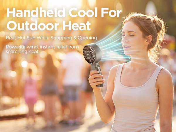 portable fan rechargeable portable fan for travel mini fan small fan portable handheld fan