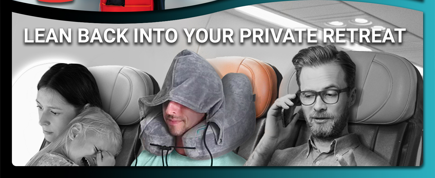 Travel pillow, neck pillow, inflatable pillow, portable pillow, compact pillow, airplane pillow