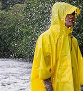 Coralrain Hooded Rain Poncho Lightweight Waterproof Unisex Raincoat Jacket with Pocket for Men Wo...