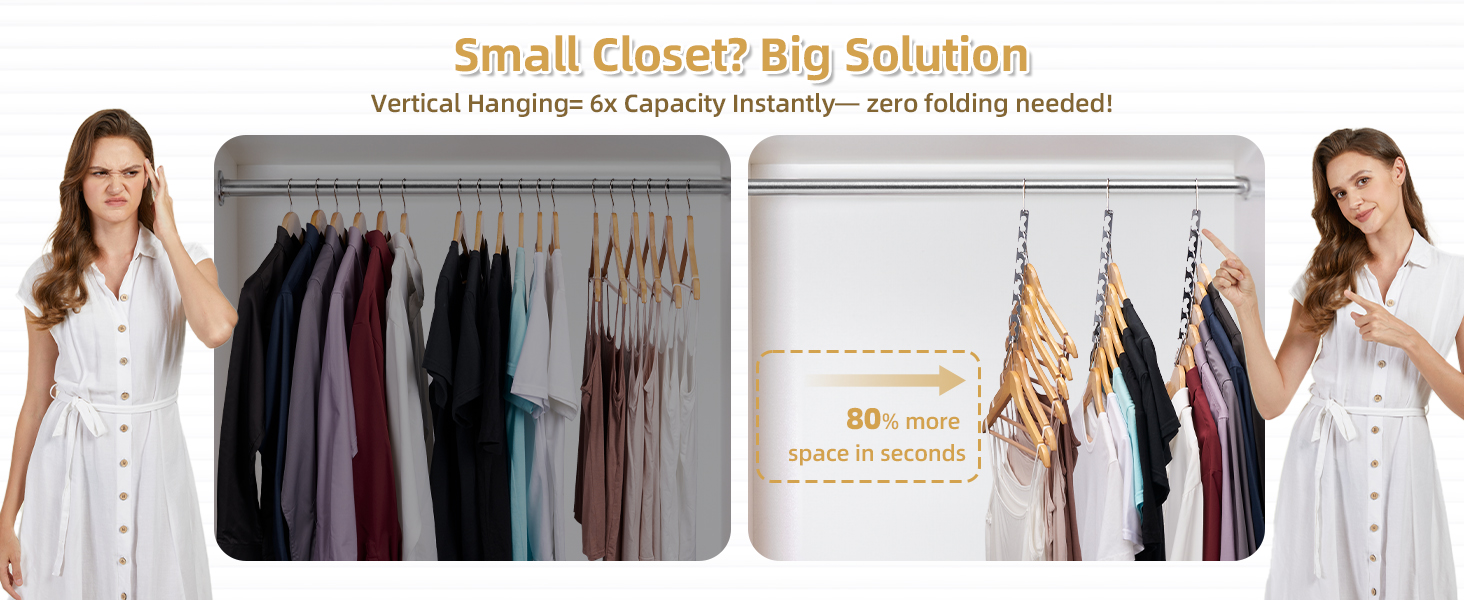 Magic Cascading Hangers hangers space saving closet hangers space saver