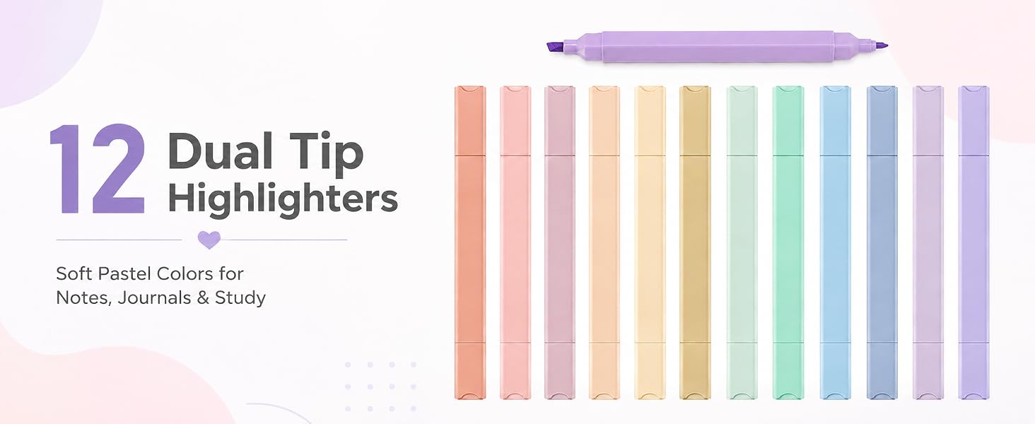 pastel highlighters