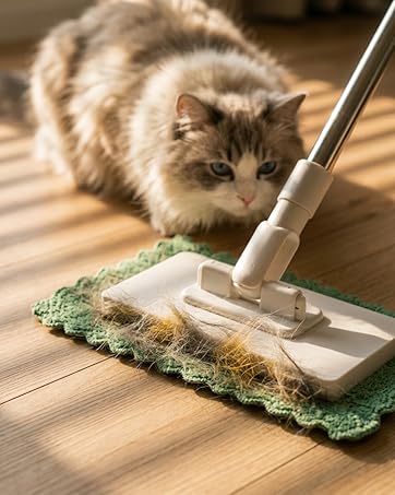 Snap Grip Mini Mop, Zero Touch Cloth Changing Mop with Automatic Push Pull Handle