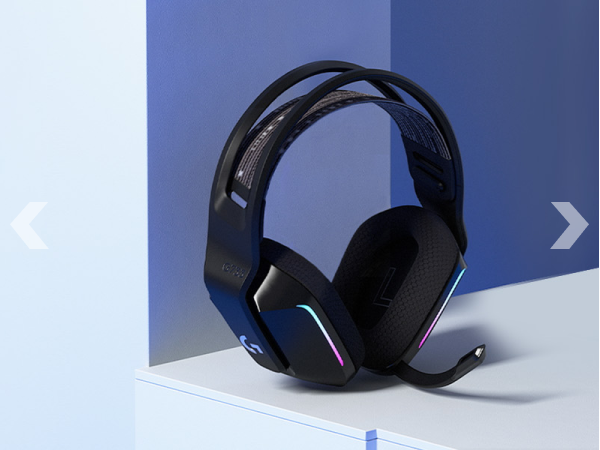 An angle image of G733 wireless gaming headset