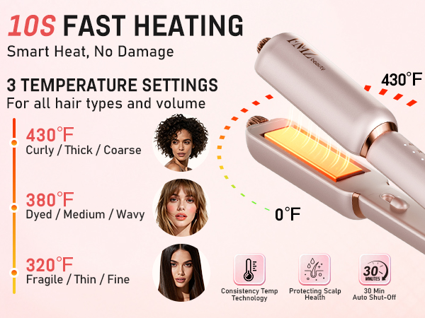 FMZ hair straightener 10S FAST HEATING