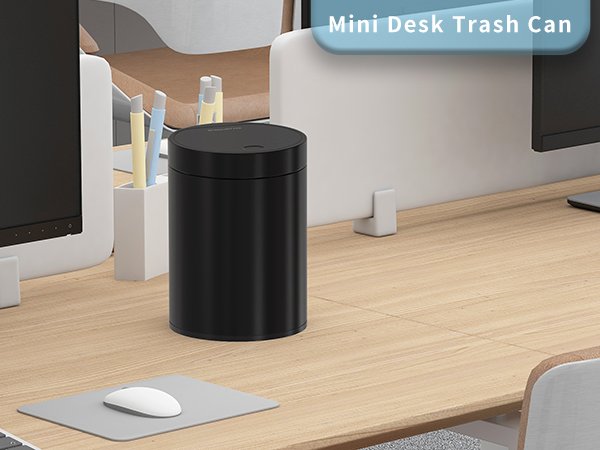 mini desk trash can
