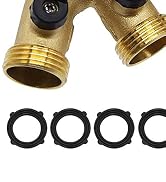 4 Way Brass Hose Splitter