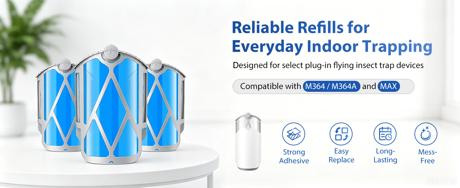 Reliable Refills for Everyday Indoor Trapping