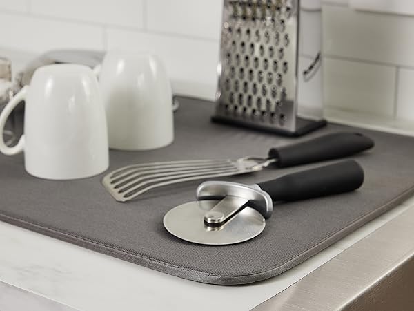 Dish drying mat, dish mat drying kitchen mat, silicone dish drying mat