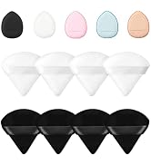 8 facial soft triangle puffs, 5 makeup mini puffs, wet and dry makeup tools, used for powder, min...