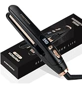 PRITECH Mini Flat Iron Portable Hair Straightener | Straightener with 13 Adjustable Temp(210°F-45...