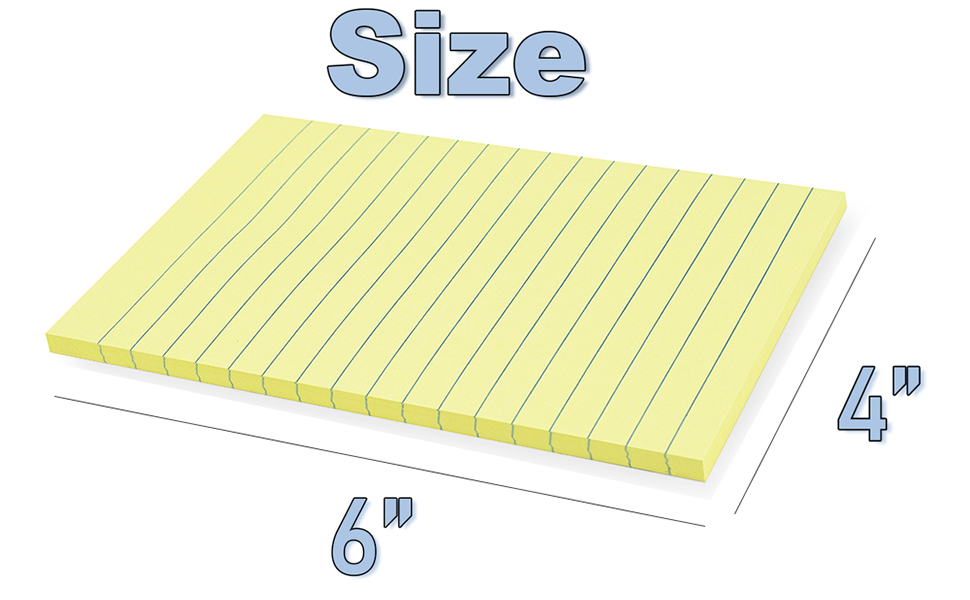 yellow 4X6 sticky notes