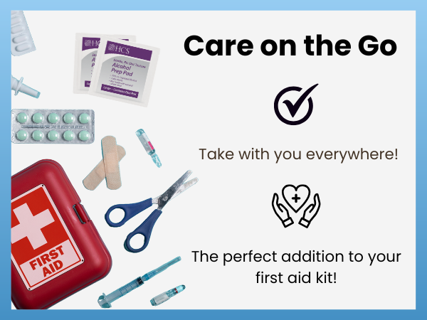 Make a perfect addition to your first aid kit and can be taken with you everywhere