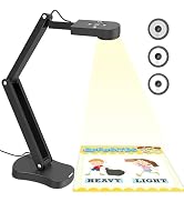 PAKOTOO 8MP USB Document Camera for Teachers and Classroom for A3 A4 Size with Dual Mic, 3-Level ...
