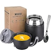 Insulated Thermo Food Jar for Hot & Cold Food for Kids Adult, 17 oz Soup Thermal Hot Food Contain...