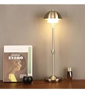 PSDSSHIIS Modern Table Lamp Cordless Portable Desk Lamp, 2700K Stepless Dimming Rechargeable Batt...