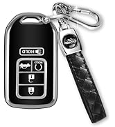 MILD EAST for Honda Key Fob Cover with Keychain, Car Key Case Shell Protector for Honda Accord | ...