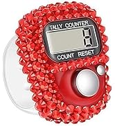 ZGLUZP Electronic Tally Counter with Display, Resettable Portable Electronic Finger Counter for G...