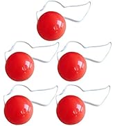 NUOBESTY Clown Nose Red Nose with Led Light Dress-up Props Stage Props for Christmas Halloween Pa...