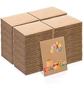 Hacaroa 400 Pack Corrugated Cardboard Sheets 2mm Thick, 4.5 x 3.5 Inch Flat Cardboard Inserts Div...