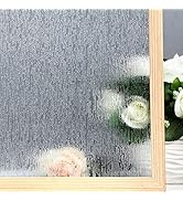 VELIMAX Rain Glass Window Film Privacy Static Window Clings Decorative Glass Sticker for Home Off...