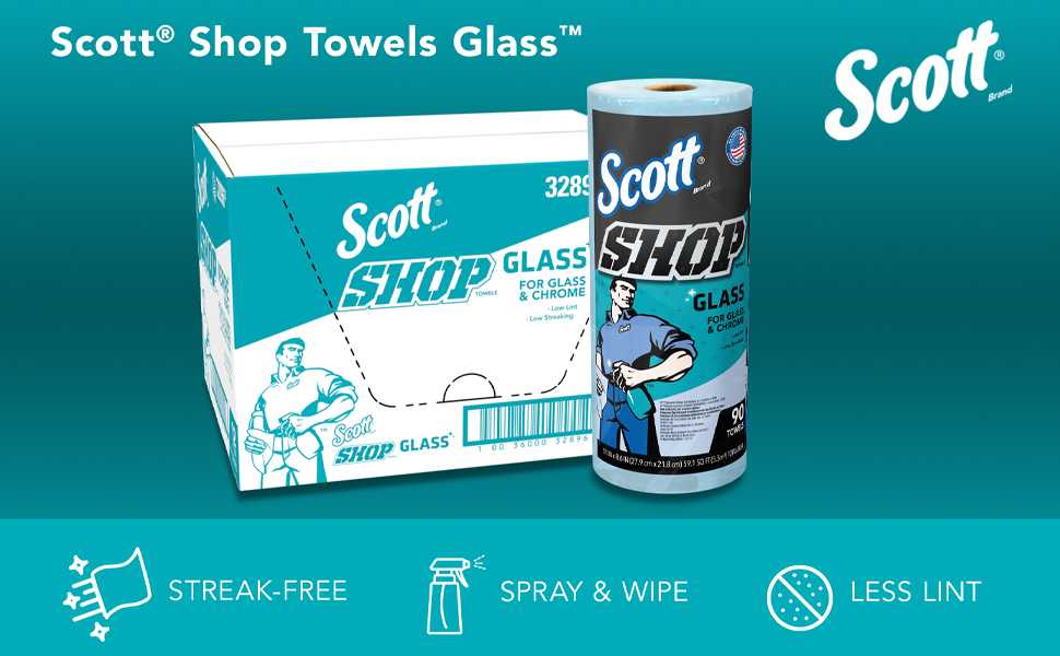 Scott Shop Towels Glass