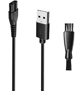 wotdmu Charger Cord for OLOV Electric Trimmer, Fit for OLOV Electric Groin Hair Trimmer, USB Char...