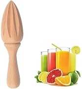 Wooden Citrus Juicer - Handheld Manual Lemon/Orange Reamer | Portable Fruit Squeezer Tool for Hom...