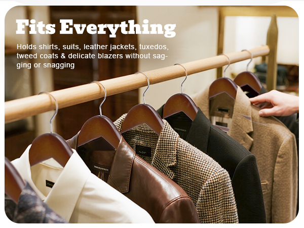 wood suit hangers