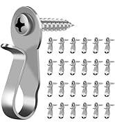 DINGEE Christmas Light Hooks,24 Pack Steeless Screw in Hooks for Outdoor Light Hooks,Light Hanger...