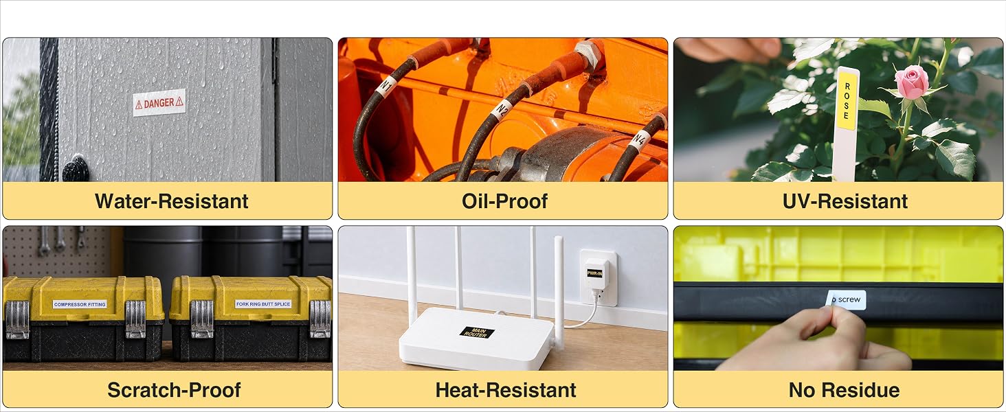 Laminated Durable Labels: WaterProof, UV Resistant, Scratch Proof, Heat-Resistant, No Residue