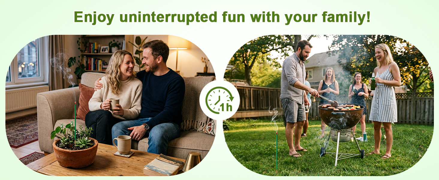 Enjoy up to one hour of uninterrupted indoor and outdoor fun with your family!