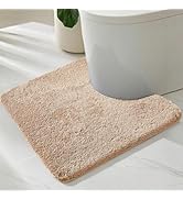 TYUU Toilet Rug, Ultra Soft Toilet Rugs U Shaped Machine Washable Non Slip Absorbent Quick Dry To...
