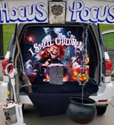 YUSPENYE Halloween Trunk or Treat Decorations Kit Backdrop for SUV - Vivid Witch Design, for Car,...