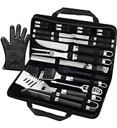 POLIGO 26PCS BBQ Accessories for Outdoor Grill Utensils Set Stainless Steel BBQ Tools Grilling To...