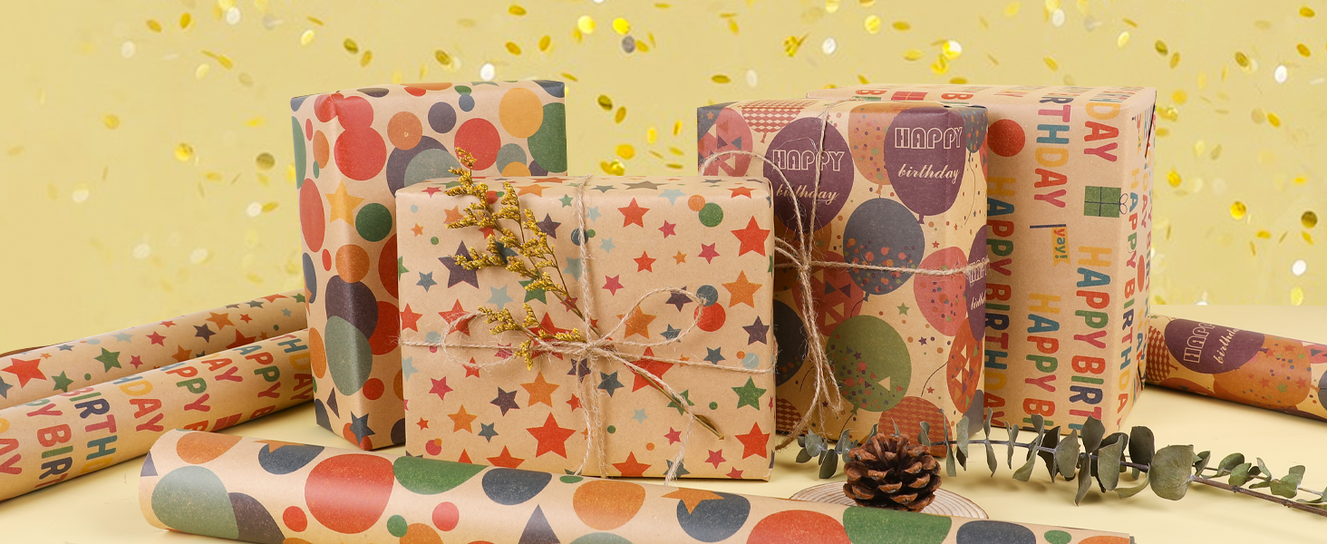 Birthday wrapping paper
