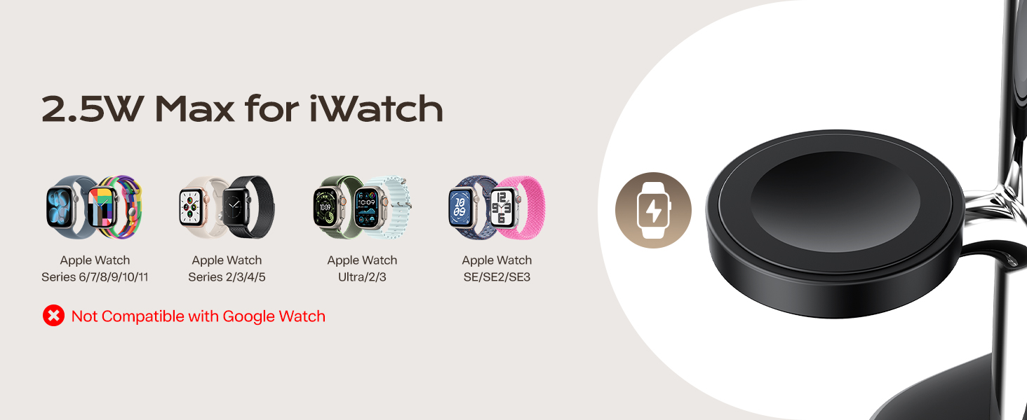 2.5w wireless charging for apple watch