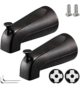 2 Pack Slip on Tub Spout with Diverter, Compatible with American Standard 8888026.002 Tub Spout, ...