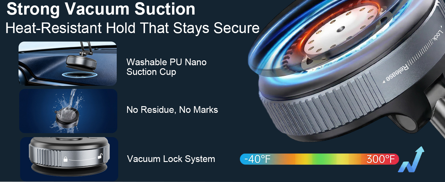 VACUUM MAGNETIC CAR MOUNT