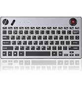 Three Modes Backlit Wireless Trackball Keyboard, 78 Keys, 800-1600 CPI Adjustable,Ergonomic, rech...