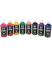Sax Liquid Washable Watercolor Paint, 8 Ounces, Assorted Glitter Colors, Set of 8