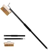 EVEDMOT Pizza Oven Brush with Scraper, 35 Inch Long Handle Cleaning Wire Brush for Pizza Oven (35...