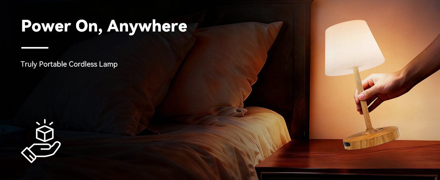 Power On, Anywhere Truly Portable Cordless Lamp