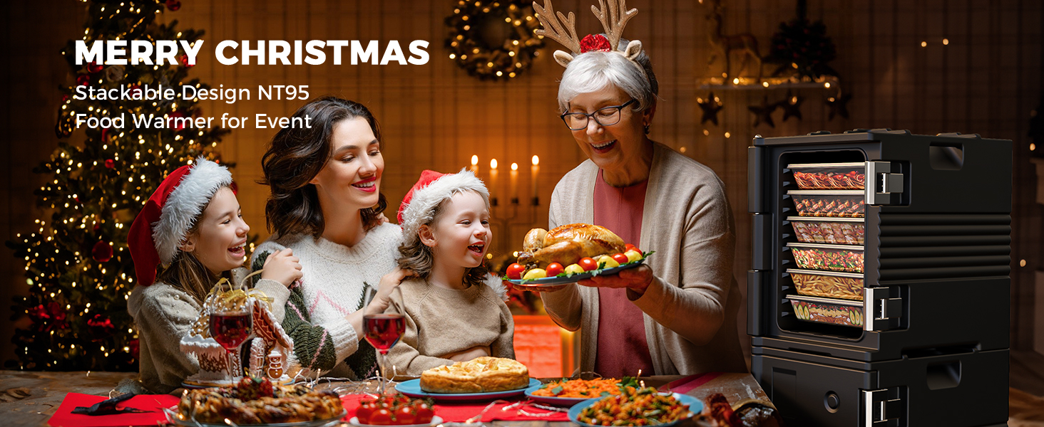 CAMMOO Insulated Food Pan Carrier Designed For Whole Family Party