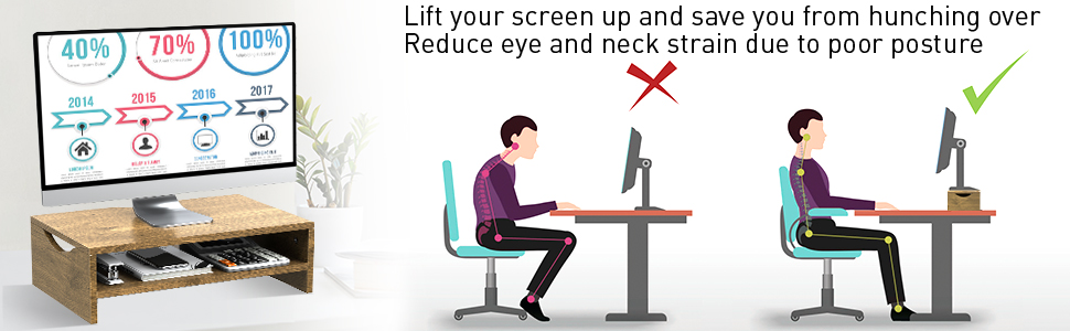 computer wood stand