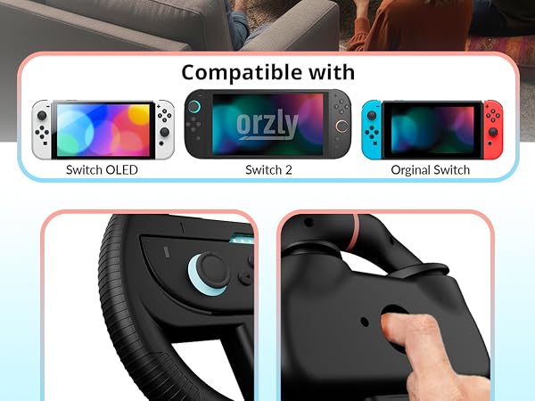 Orzly Nintendo Switch 2 Wheels